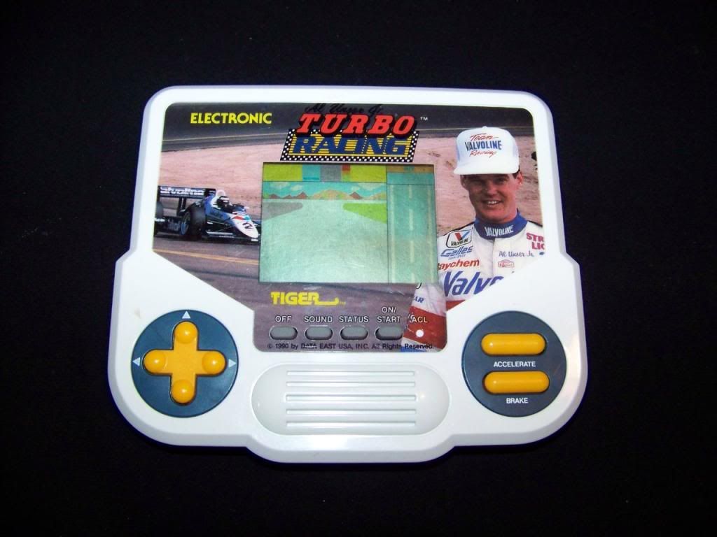 Tiger Electronics Turbo Racing LCD 1988 handheld electronic game TESTED